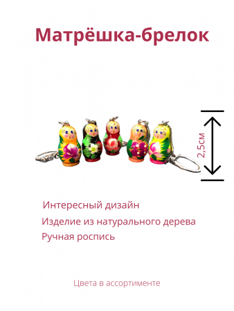 Брелок Матрешка keychainmatryoshka1