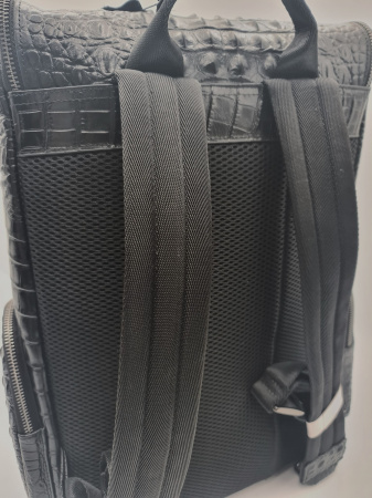 Кожаный рюкзак унисекс 7330Black