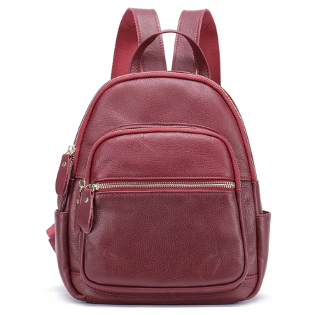Рюкзак из натуральной кожи 172red
