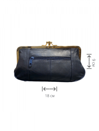 Косметичка на застёжки фермуар XL-55-16blue